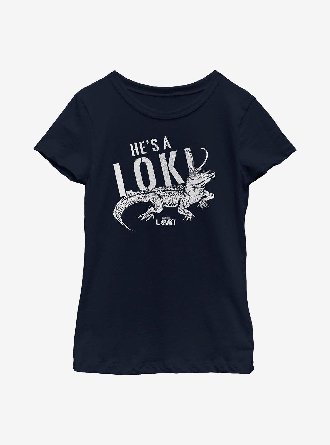 Marvel Loki Alligator Loki Youth Girls T-Shirt, , hi-res