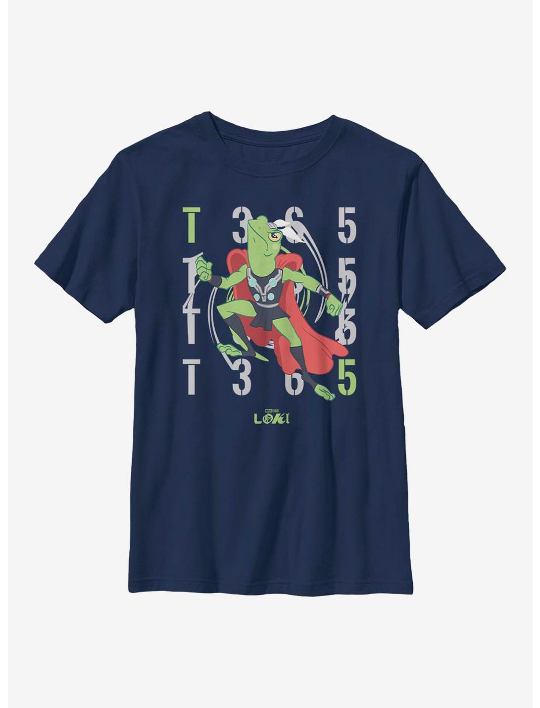 Marvel Loki Thor Frog T365 Throg Youth T-Shirt, NAVY, hi-res
