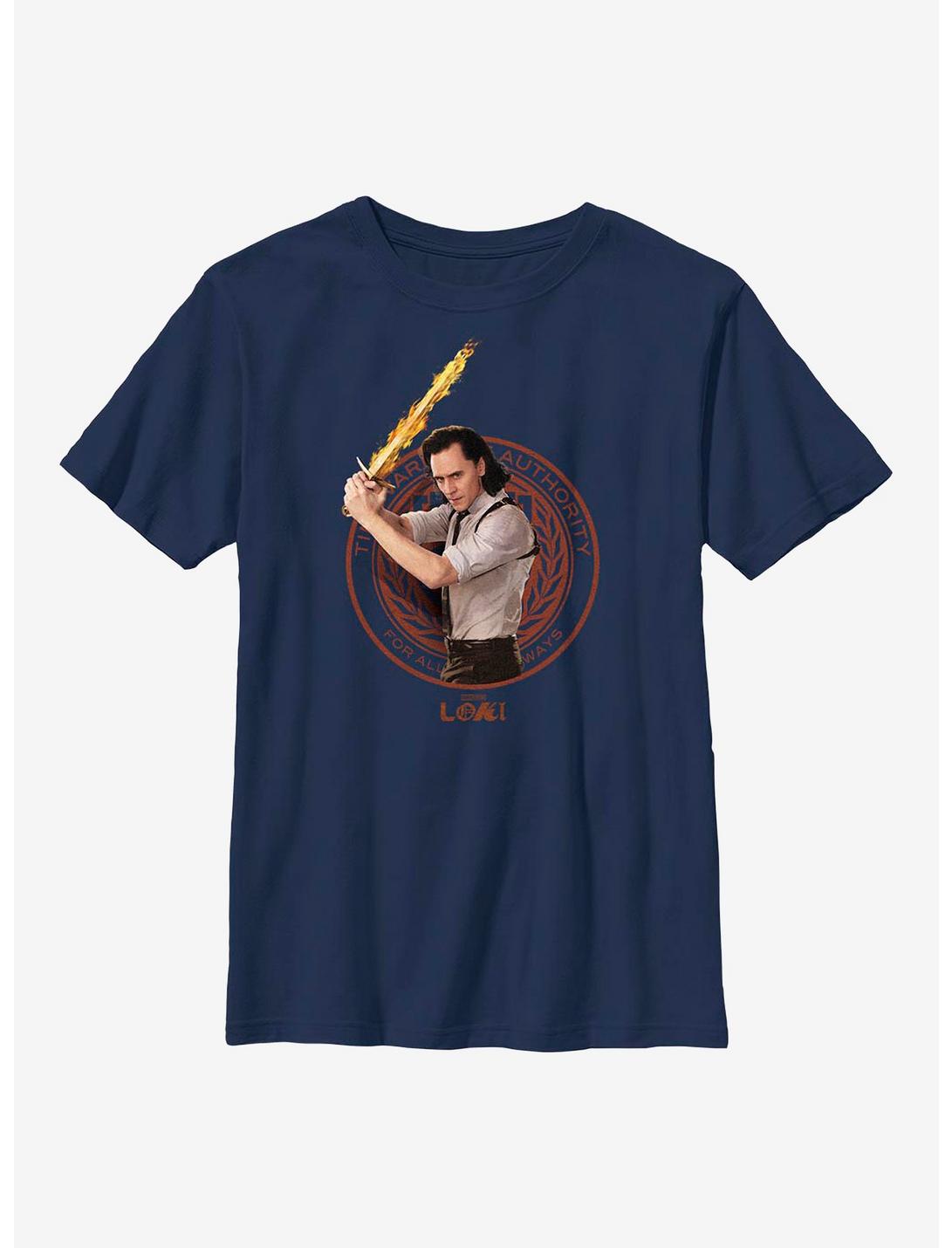 Marvel Loki Keepers Of Time Youth T-Shirt, NAVY, hi-res