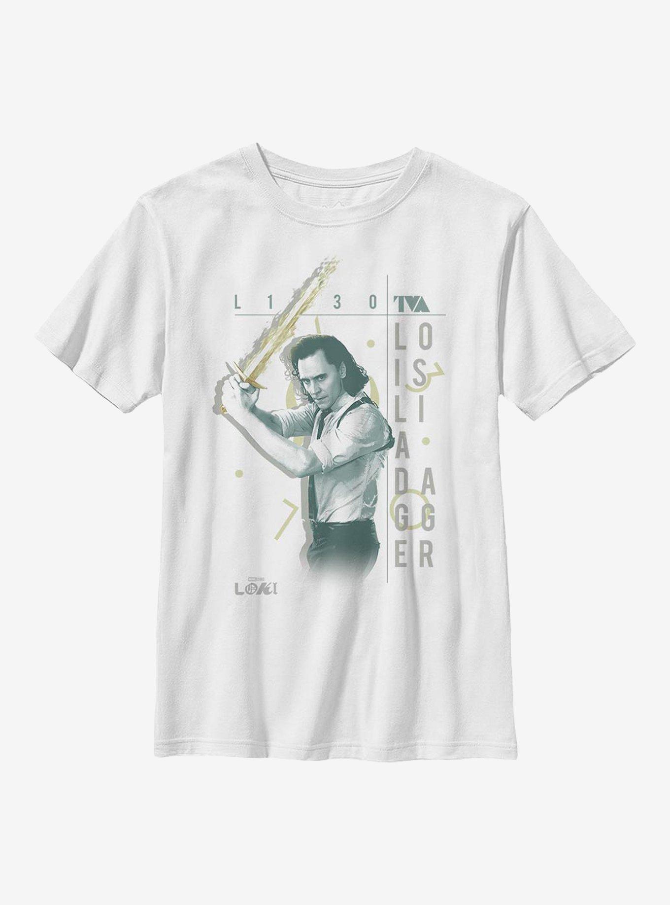 Marvel Loki Love Is Like A Dagger Youth T-Shirt, , hi-res
