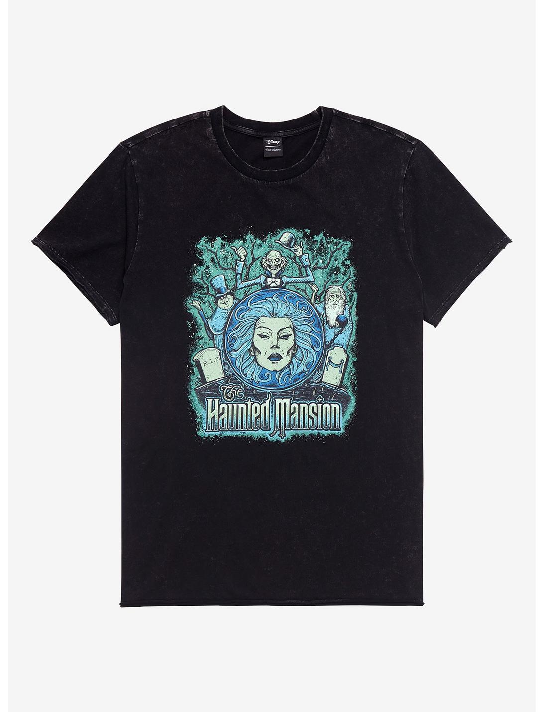 Our Universe Disney The Haunted Mansion Ghosts Mineral Wash T-Shirt, BLACK, hi-res