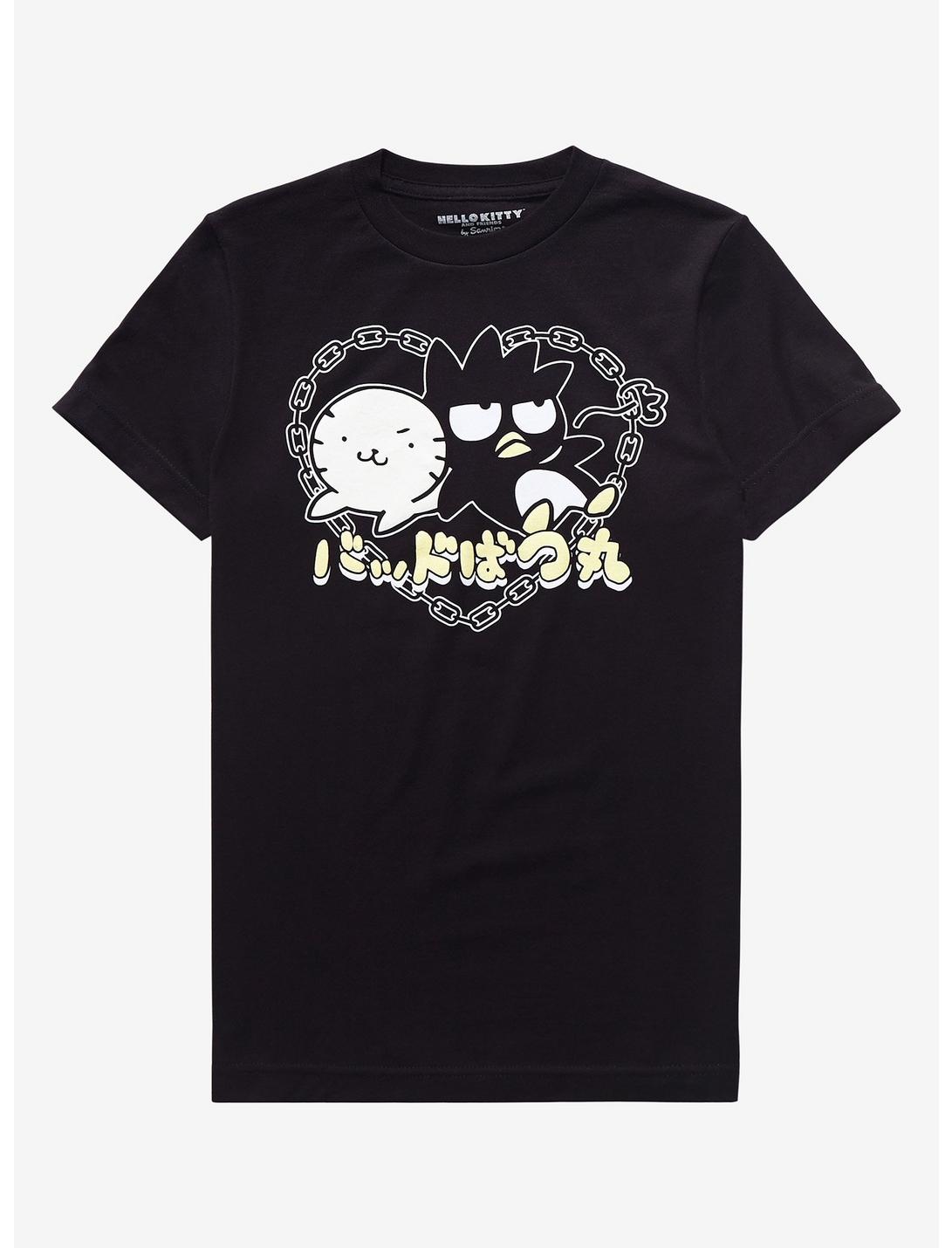 Batdz-Maru & Hana-Maru Chain Heart Boyfriend Fit Girls T-Shirt, MULTI, hi-res