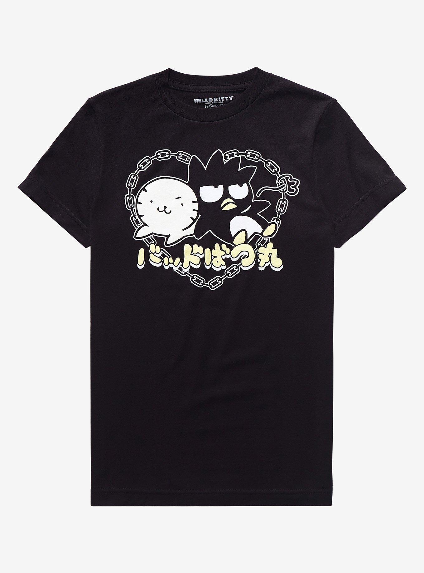 Batdz-Maru & Hana-Maru Chain Heart Boyfriend Fit Girls T-Shirt, MULTI, hi-res