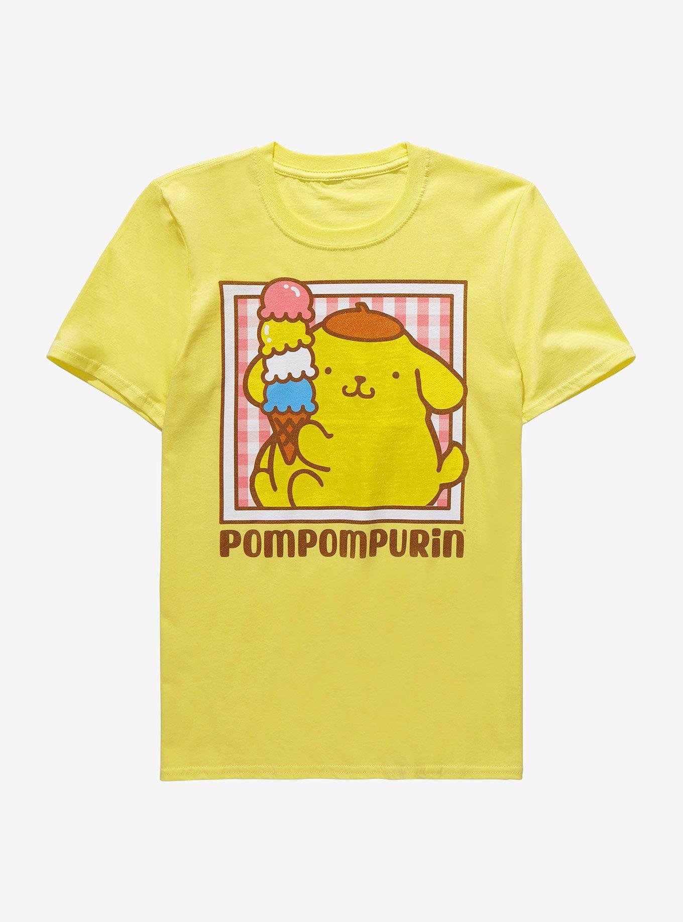 Pompompurin Ice Cream Boyfriend Fit Girls T-Shirt, MULTI, hi-res