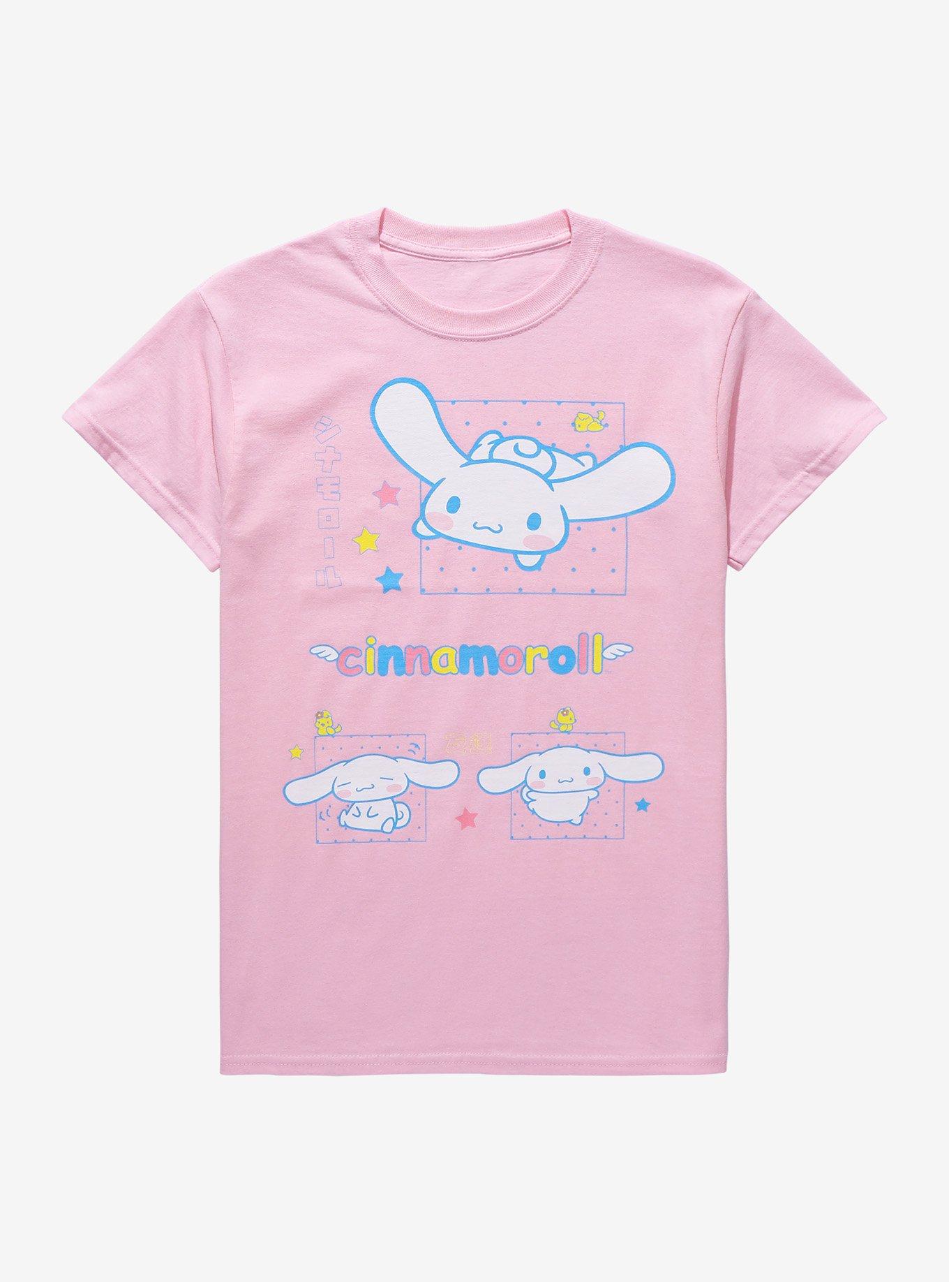 Sanrio Cinnamon Girl Boy Cute Cartoon My Melody T-Shirt Round Neck