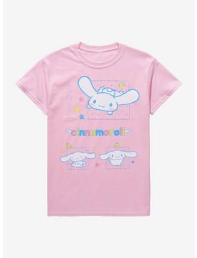 Cinnamoroll Pastel Pink Three Panel Boyfriend Fit Girls T-Shirt, , hi-res