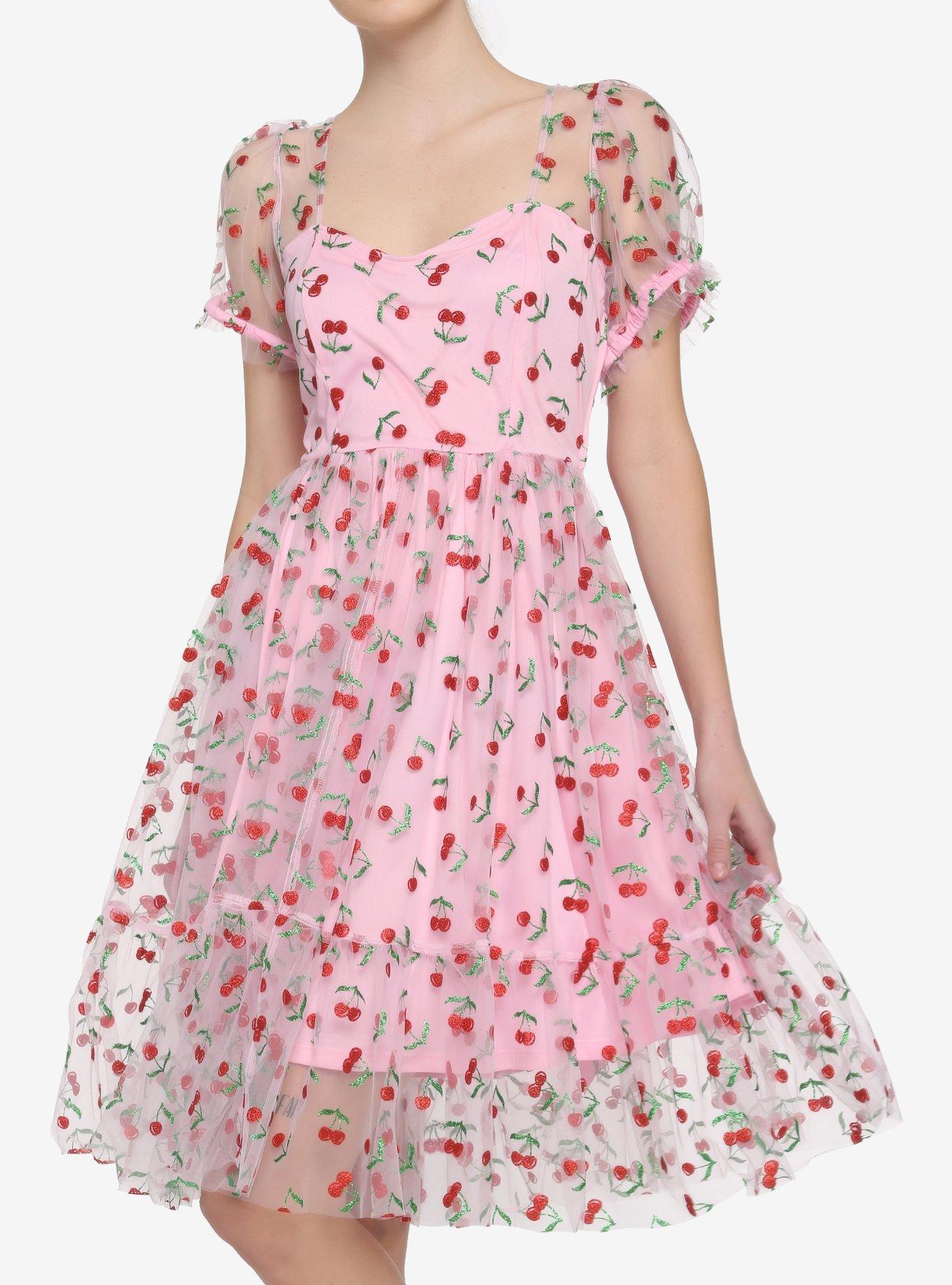 Pink 2024 cherry dress