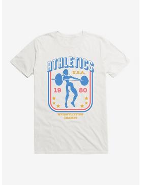 Olympics 1980 Weightlifting Champs T-Shirt, WHITE, hi-res