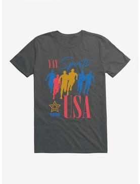 Olympics Yay Sports USA T-Shirt, CHARCOAL, hi-res