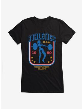 Olympics 1980 Weightlifting Champs Girls T-Shirt, , hi-res