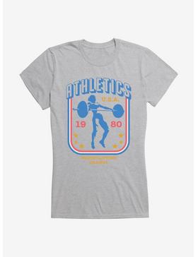 Olympics 1980 Weightlifting Champs Girls T-Shirt, HEATHER, hi-res
