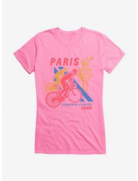 Olympics 1988 European Classic Cycling Girls T-Shirt, CHARITY PINK, hi-res