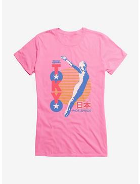 Olympics Tokyo Water Sports Girls T-Shirt, CHARITY PINK, hi-res