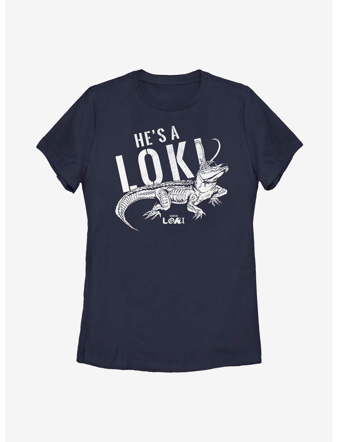 Marvel Loki Alligator Loki Womens T-Shirt, NAVY, hi-res