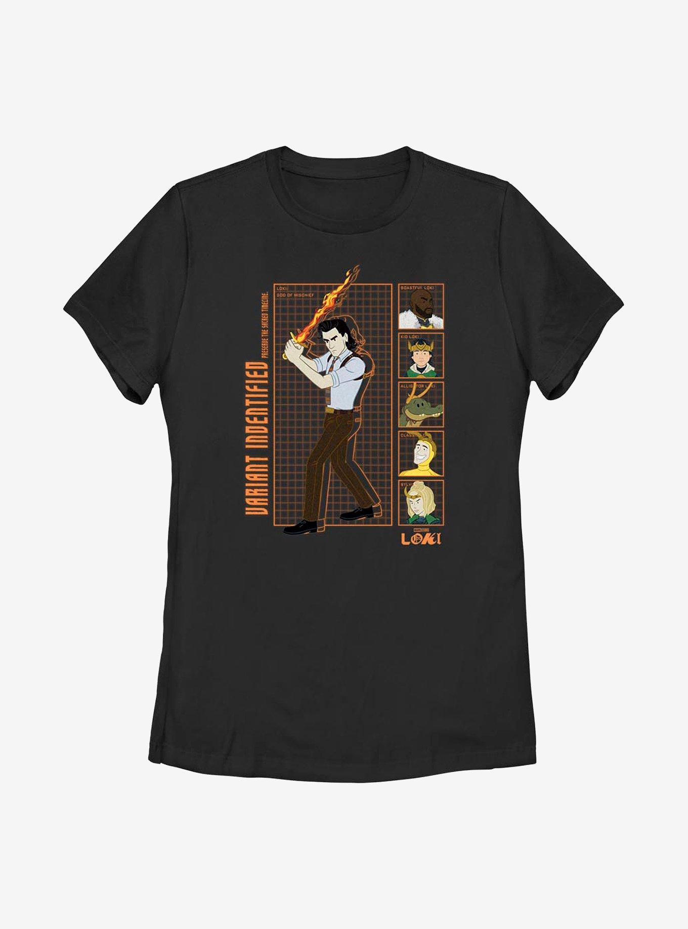 Marvel Loki Variants Womens T-Shirt, BLACK, hi-res