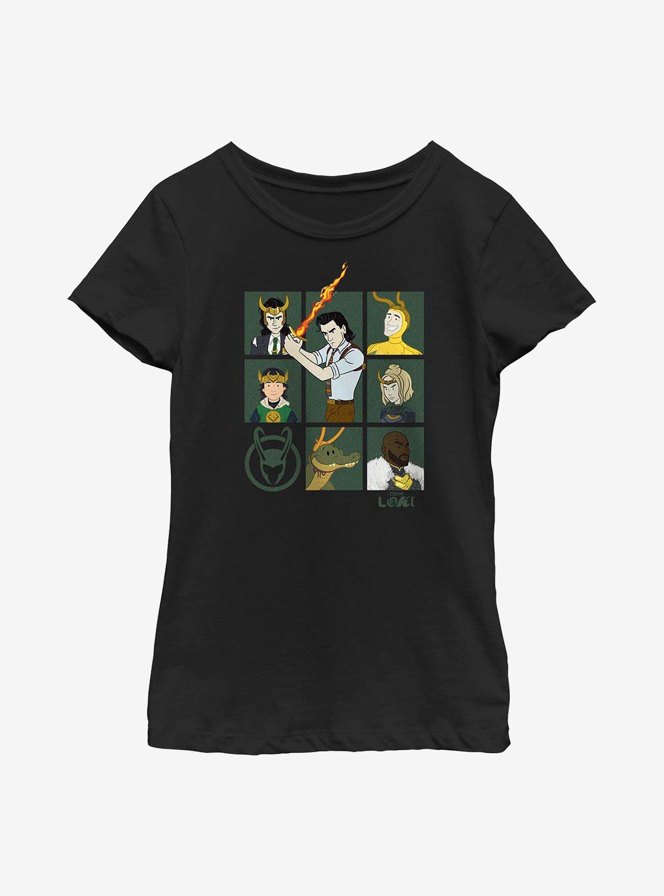 Marvel Loki Team Youth Girls T-Shirt, BLACK, hi-res view 1