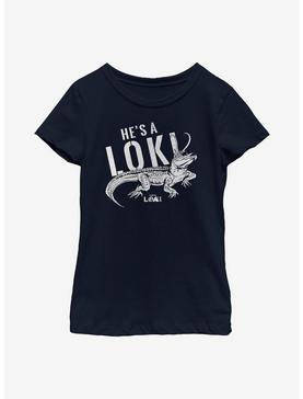 Marvel Loki Alligator Loki Youth Girls T-Shirt, , hi-res