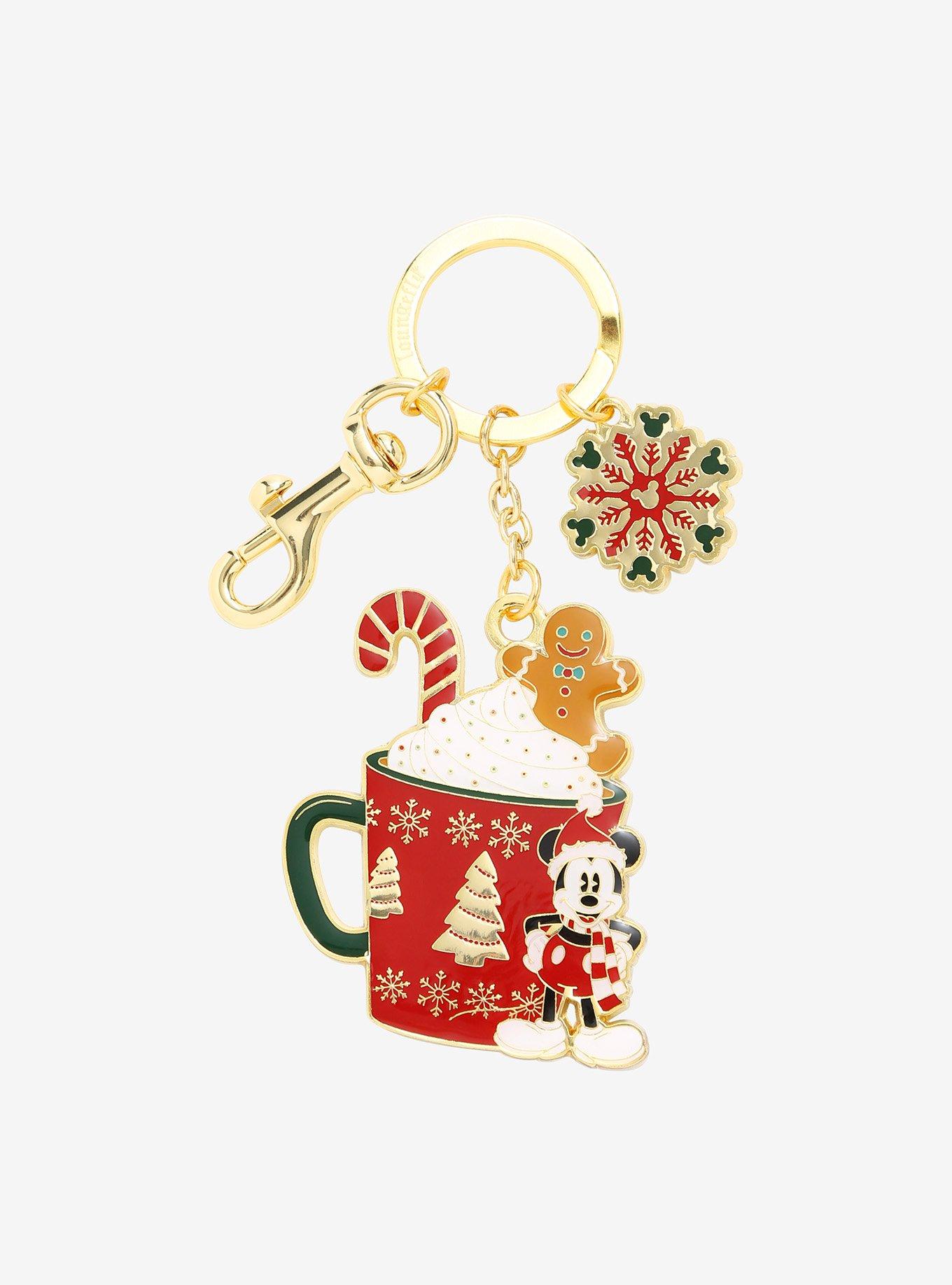 Mickey Mouse in hat with cane Disneyland keychain from our