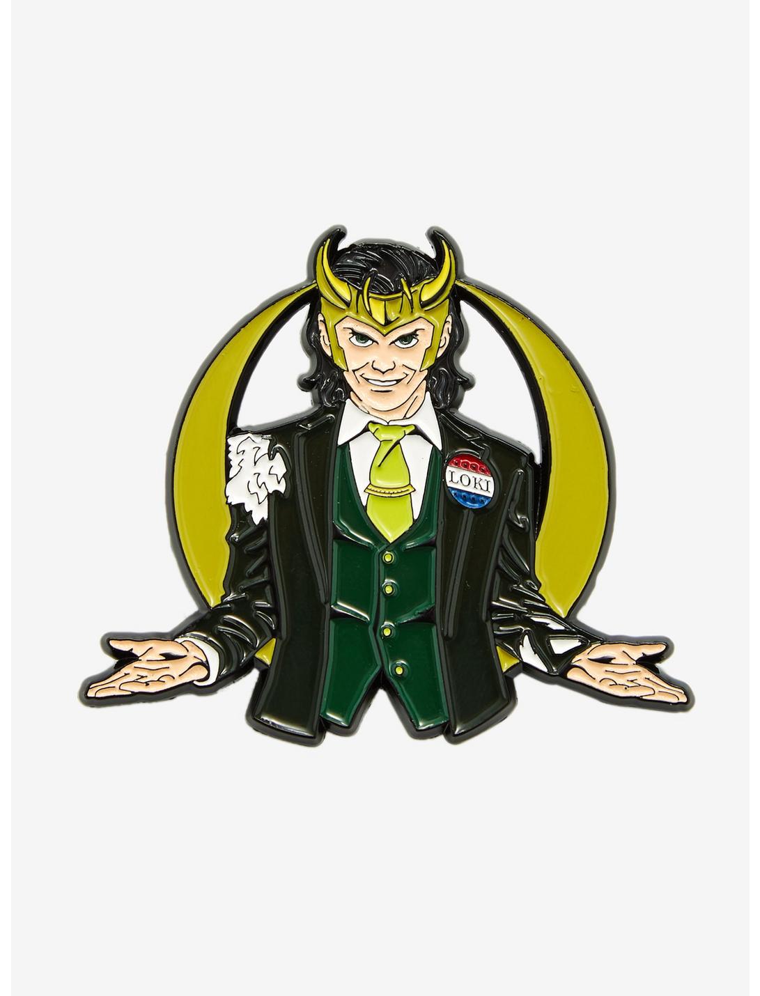 Marvel Loki Vote Loki Enamel Pin - BoxLunch Exclusive, , hi-res
