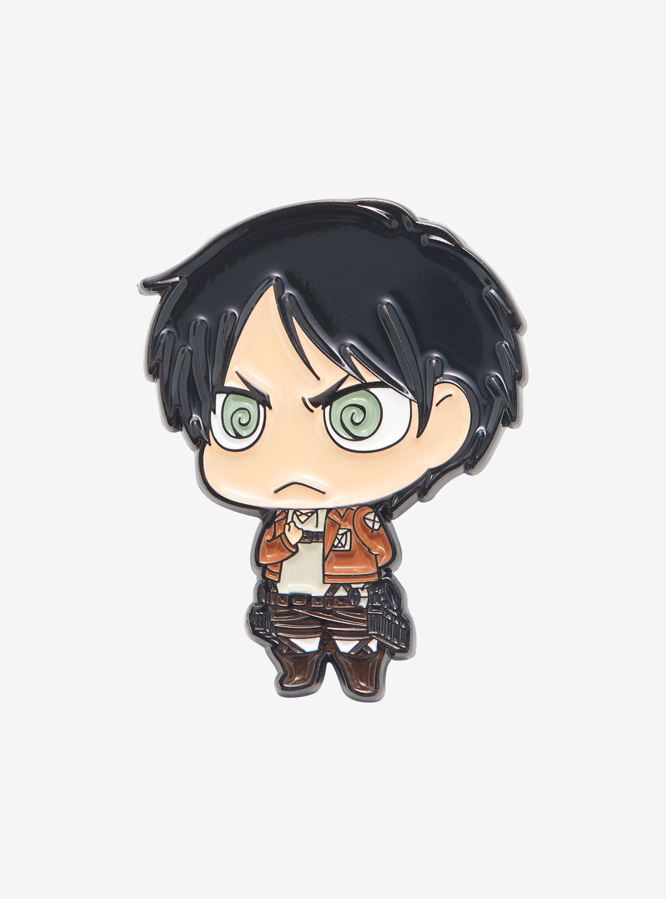 Attack on Titan Eren Yeager Chibi Enamel Pin - BoxLunch Exclusive, , hi-res