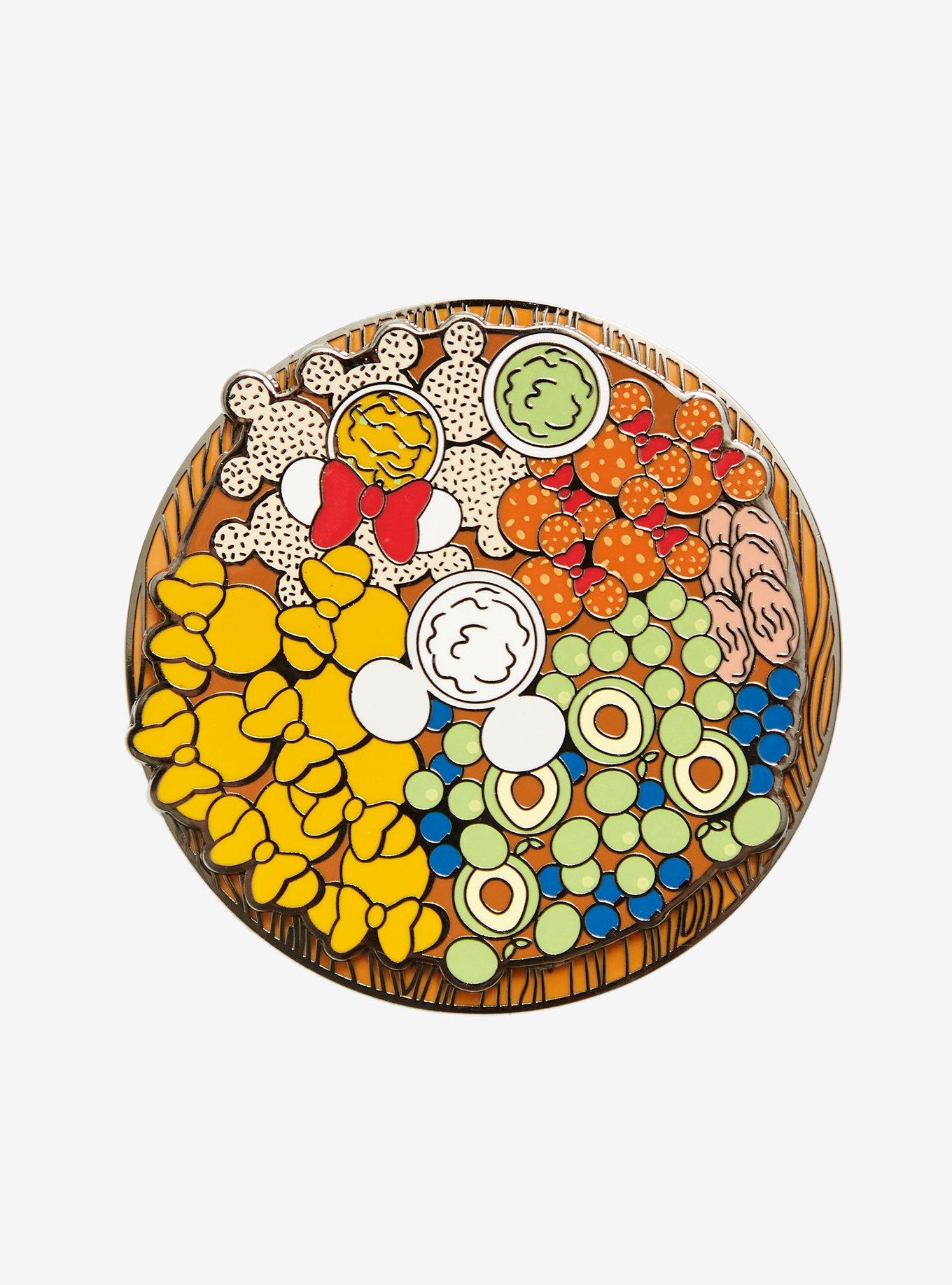 Loungefly Disney Mickey & Minnie Mouse Charcuterie Board Spinning Enamel Pin - BoxLunch Exclusive, , hi-res