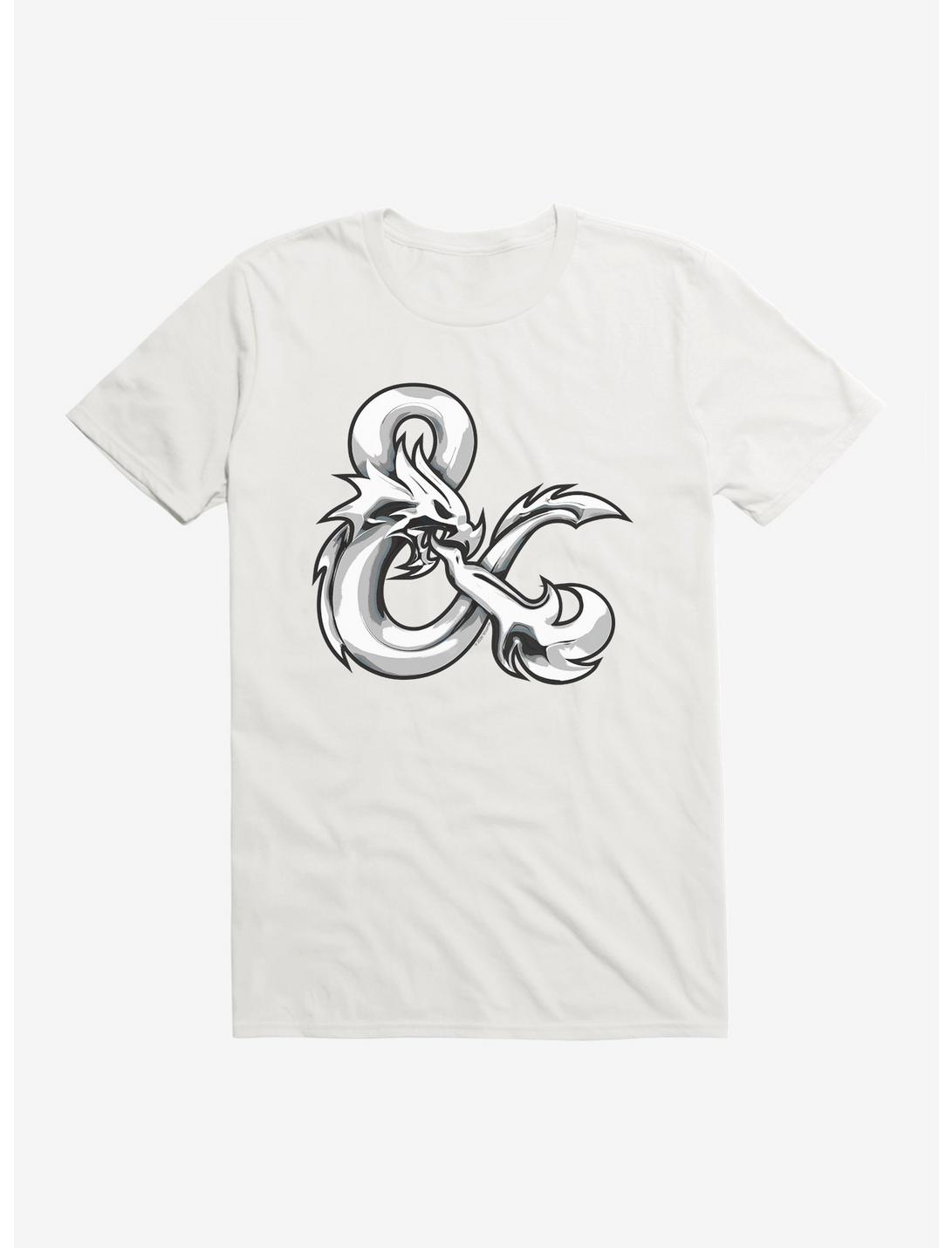 Dungeons & Dragons Chrome Ampersand T-Shirt, WHITE, hi-res