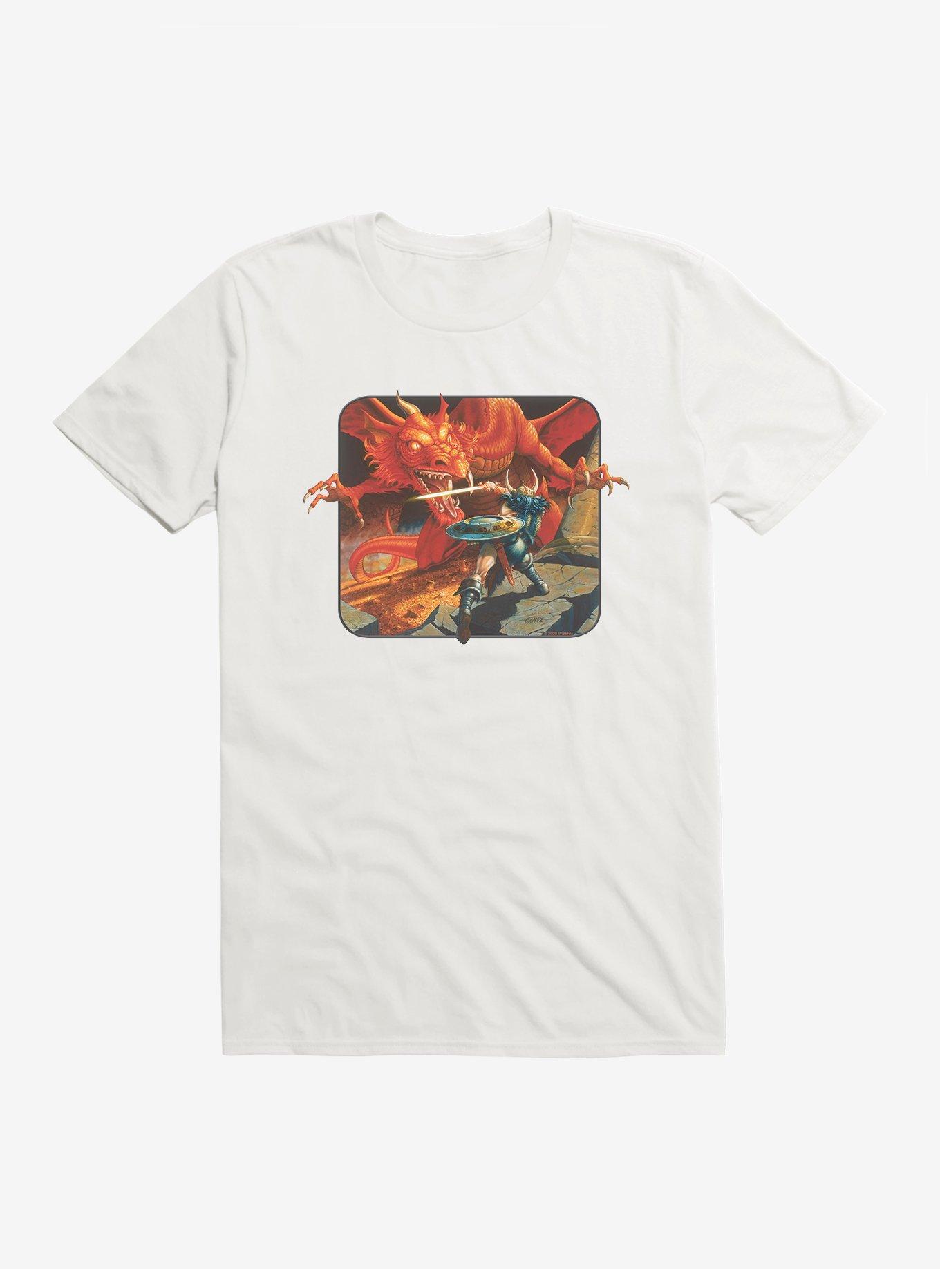 Dungeons & Dragons Elmore's Red Dragon T-Shirt, WHITE, hi-res