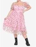 Cherry Glitter Mesh Dress Plus Size, MULTI, hi-res