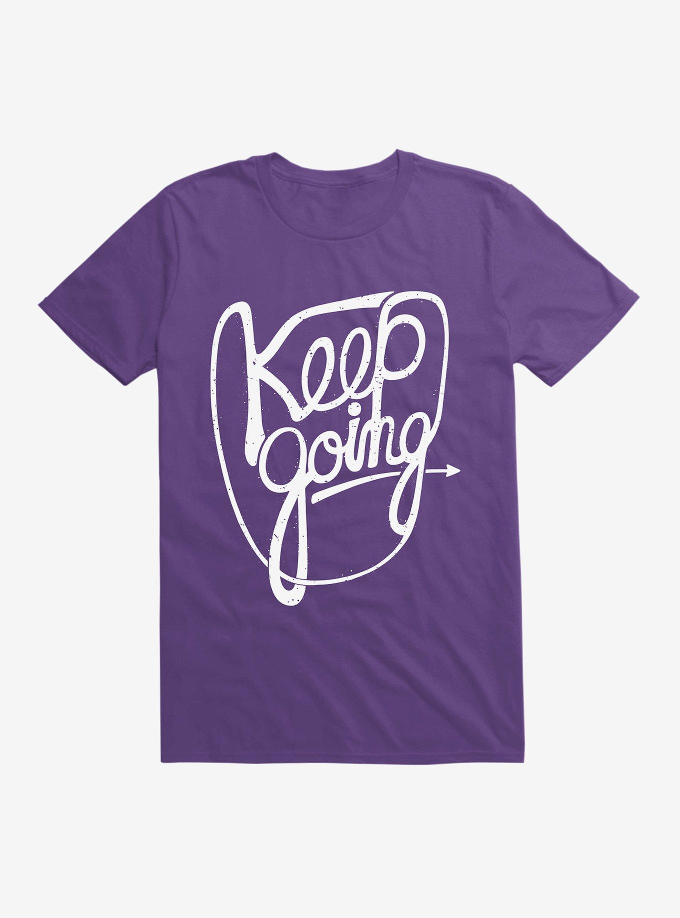 Keep Going T-Shirt, PURPLE, hi-res