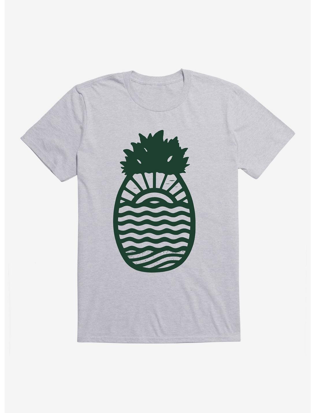 Pineapple T-Shirt, HEATHER GREY, hi-res