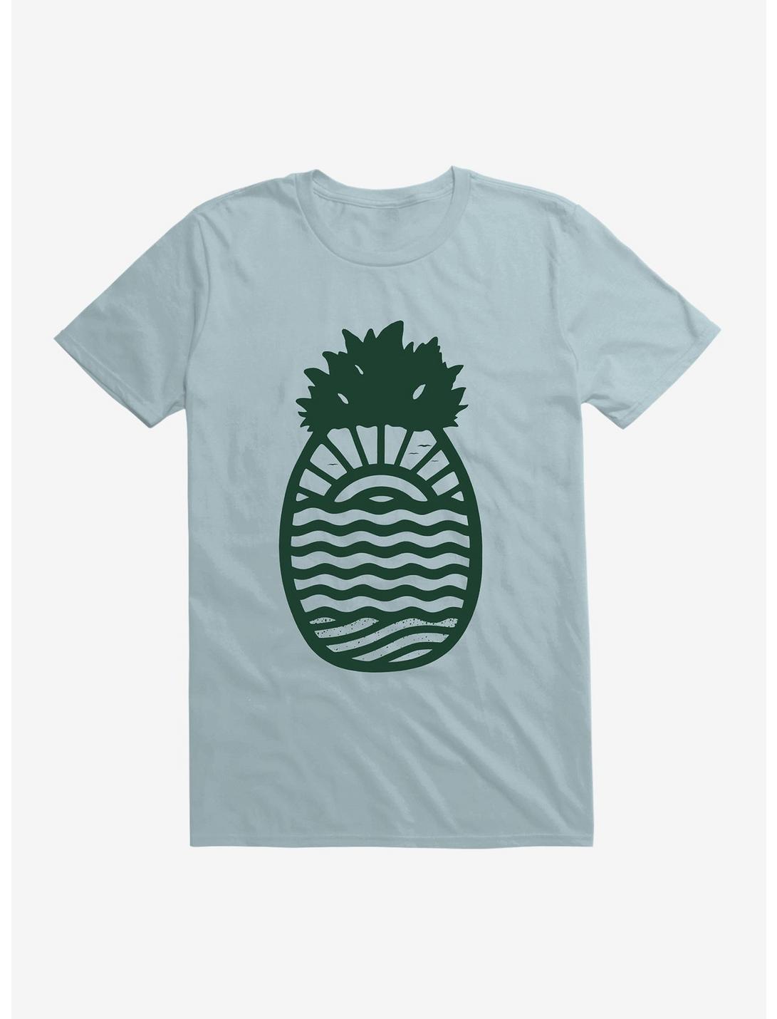 Pineapple T-Shirt, LIGHT BLUE, hi-res