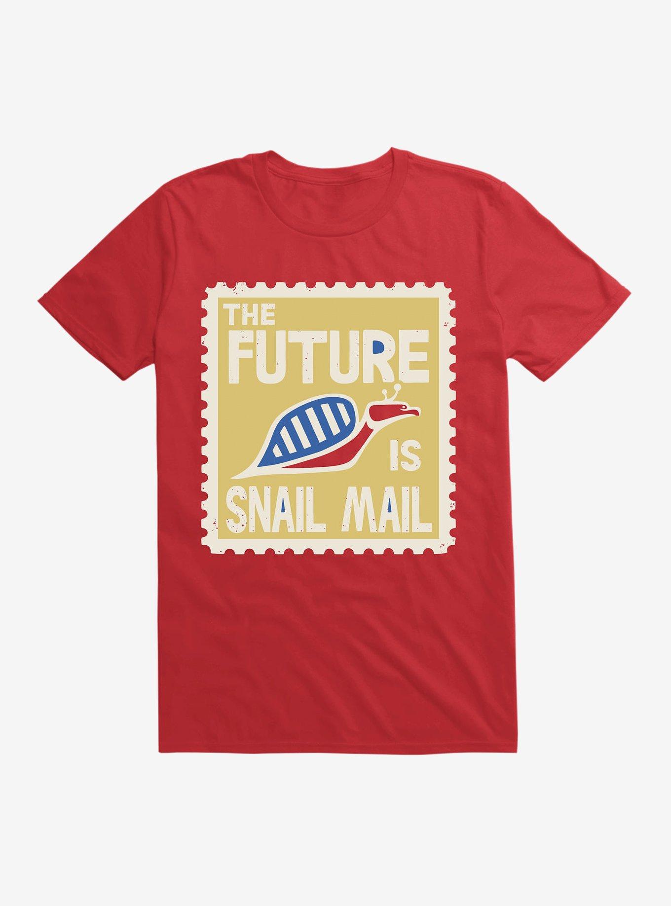 Snail Mail T-Shirt, RED, hi-res