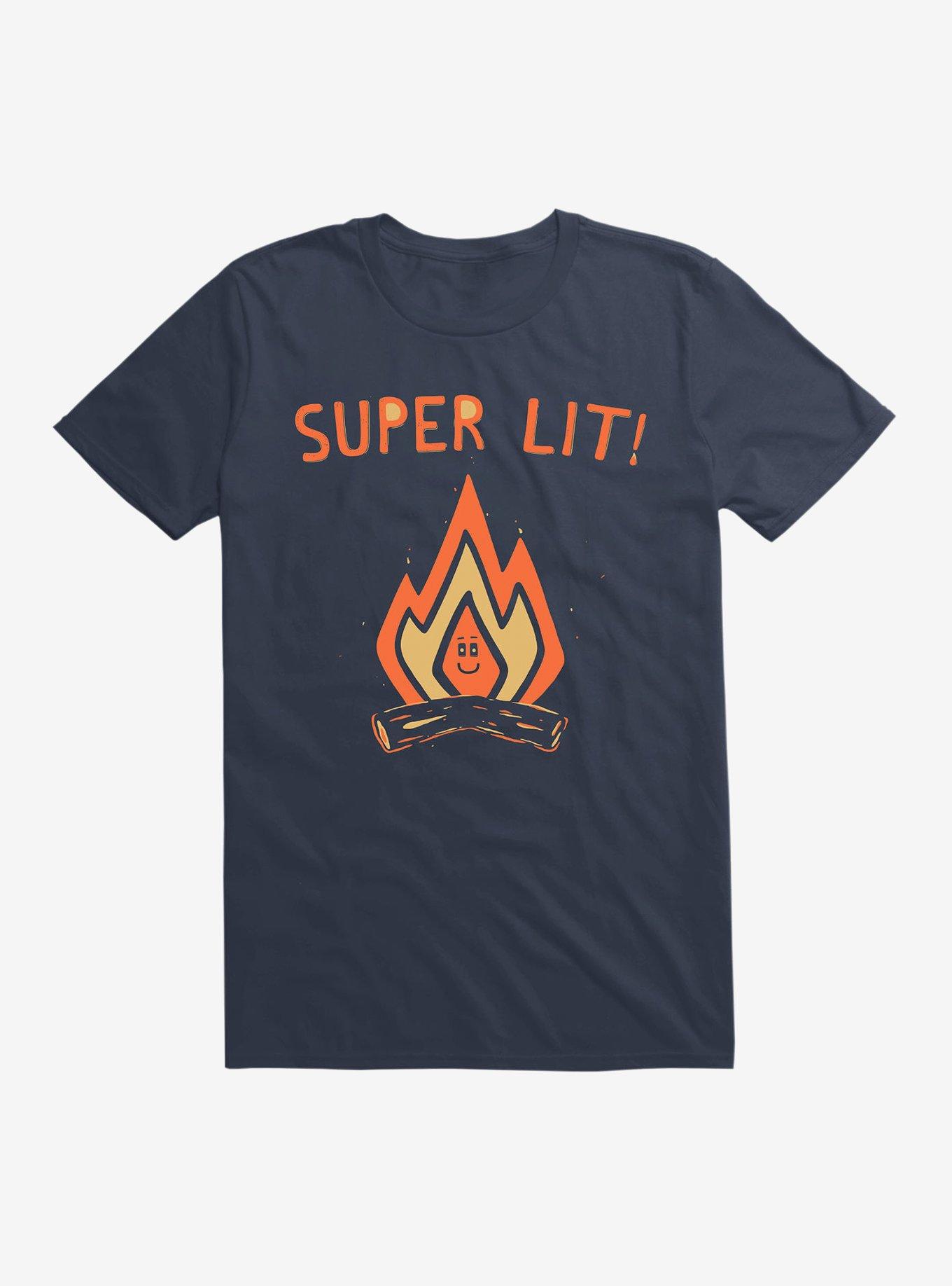 Super Lit T-Shirt, NAVY, hi-res