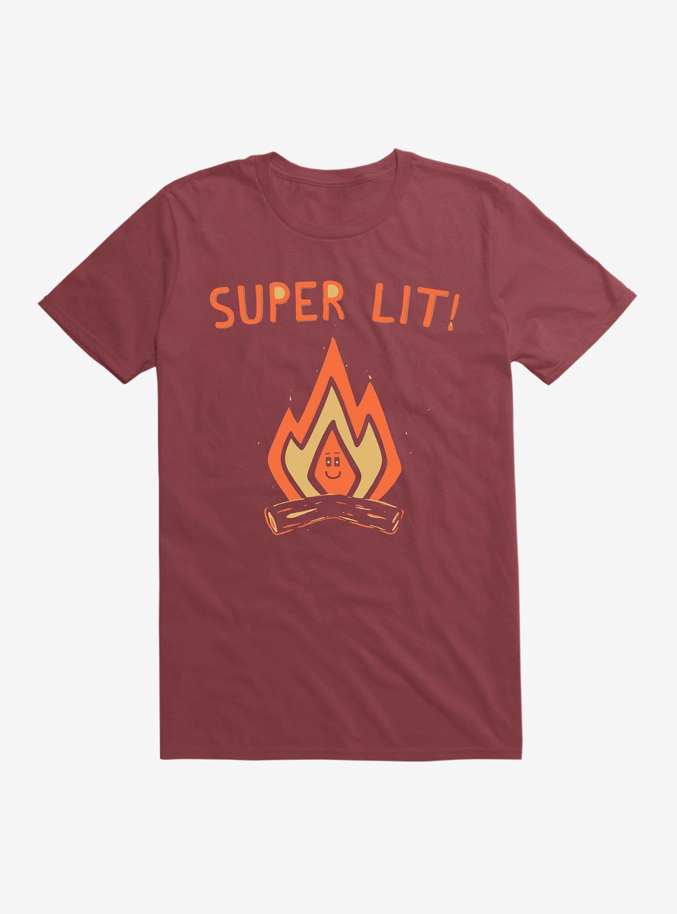 Super Lit T-Shirt, SCARLET, hi-res