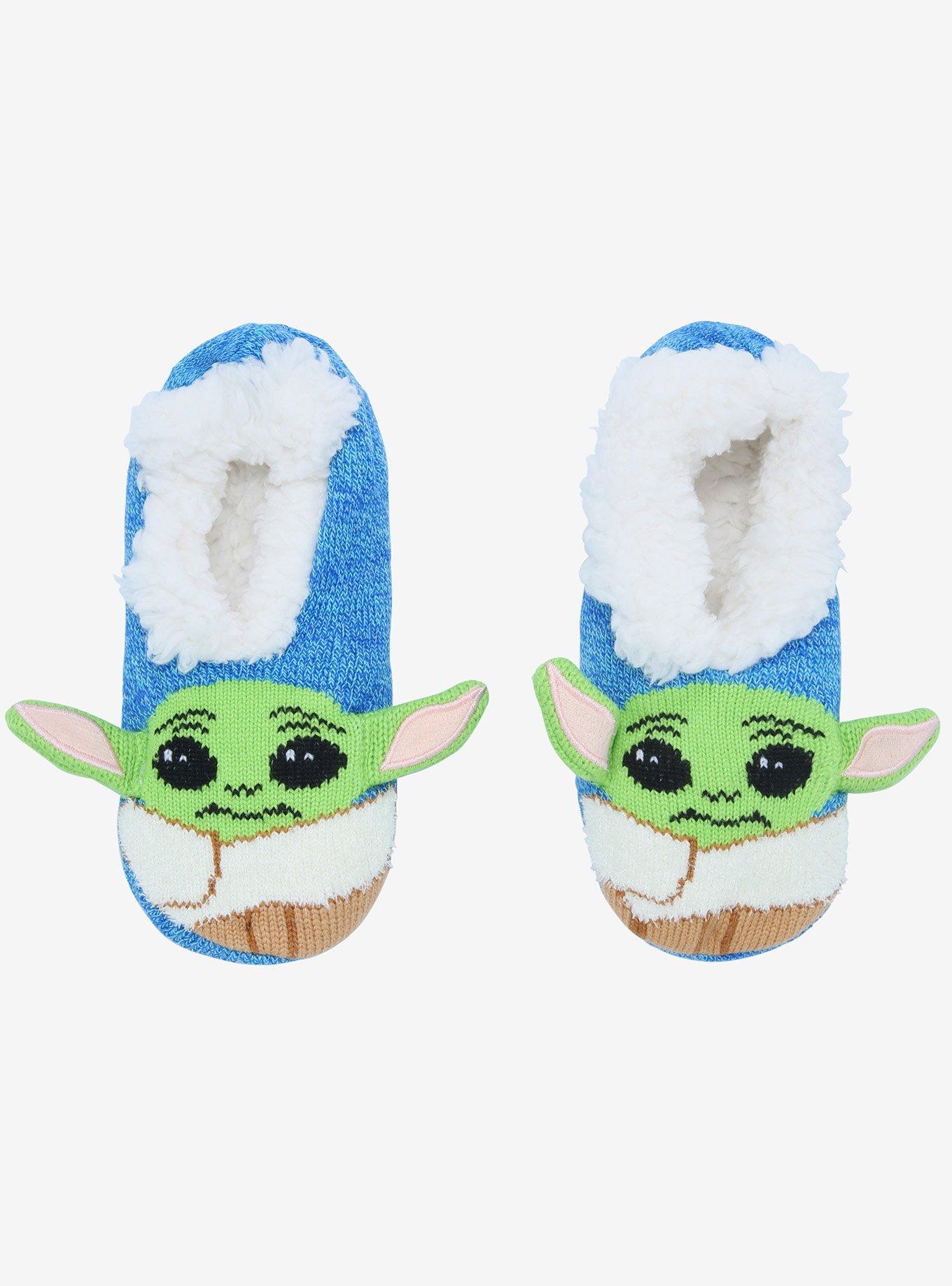Star Wars The Mandalorian Grogu Face Cozy Slippers, , hi-res