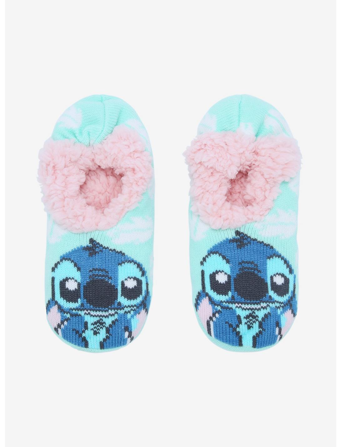 Disney Lilo & Stitch Face Cozy Slippers, , hi-res