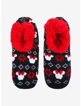 Disney Minnie Mouse Cozy Slippers, , hi-res