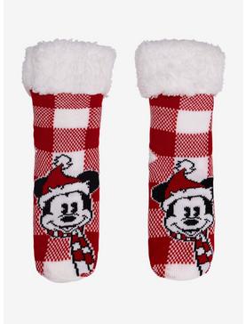 Disney Mickey Mouse Santa Cozy Socks, , hi-res