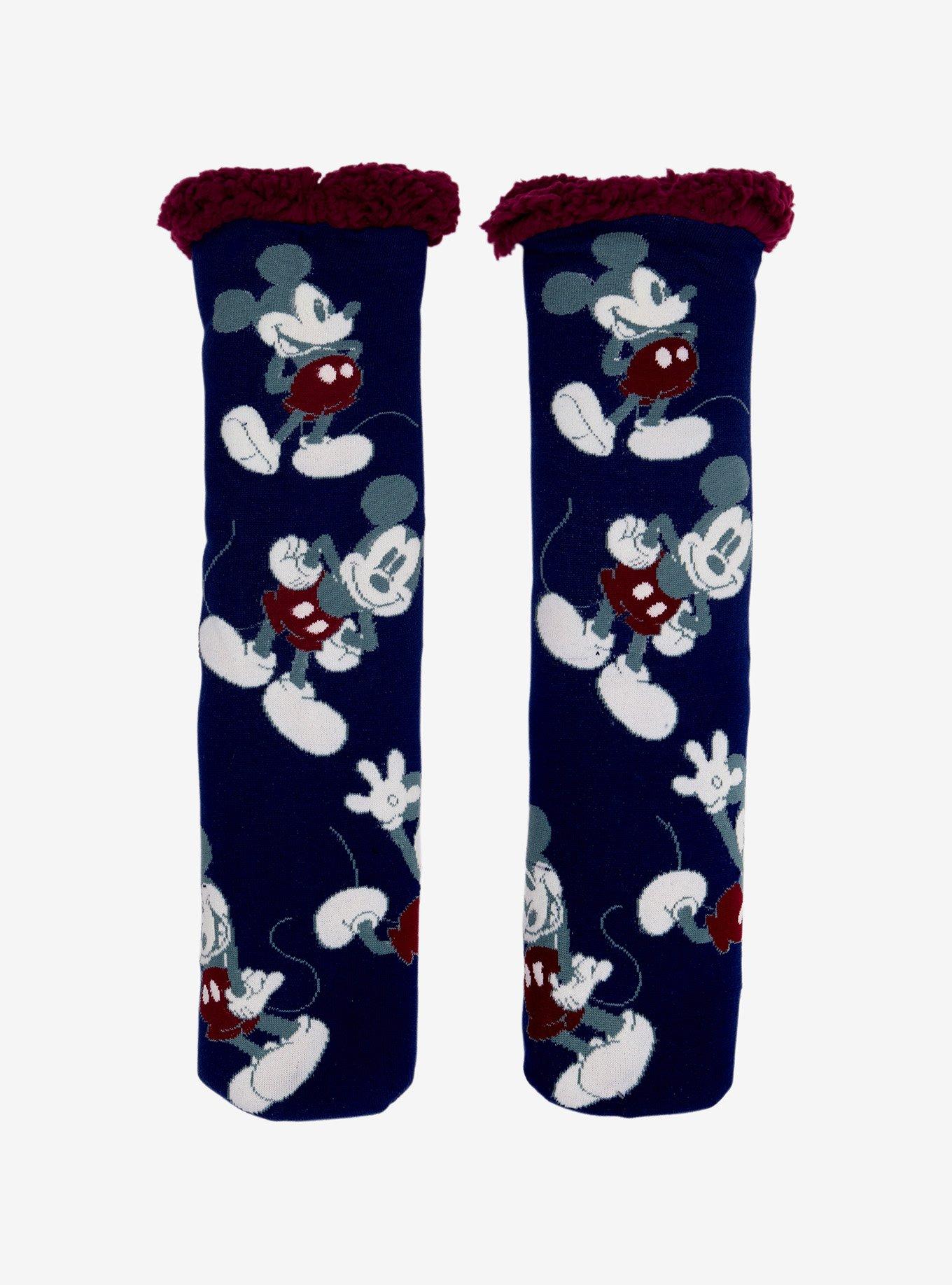 Disney Mickey Mouse Dark Cozy Socks, , hi-res