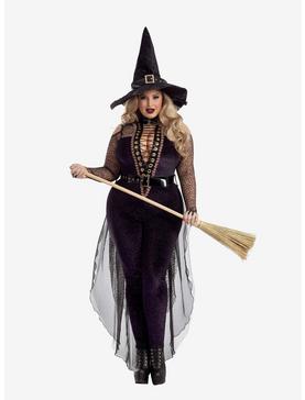 Midnight Violet Witch Costume Plus Size, PURPLE, hi-res