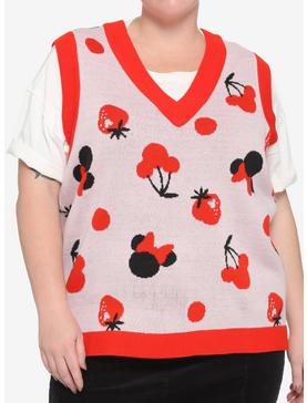 Her Universe Disney Minnie Mouse Fruit Girls Sweater Vest Plus Size, , hi-res