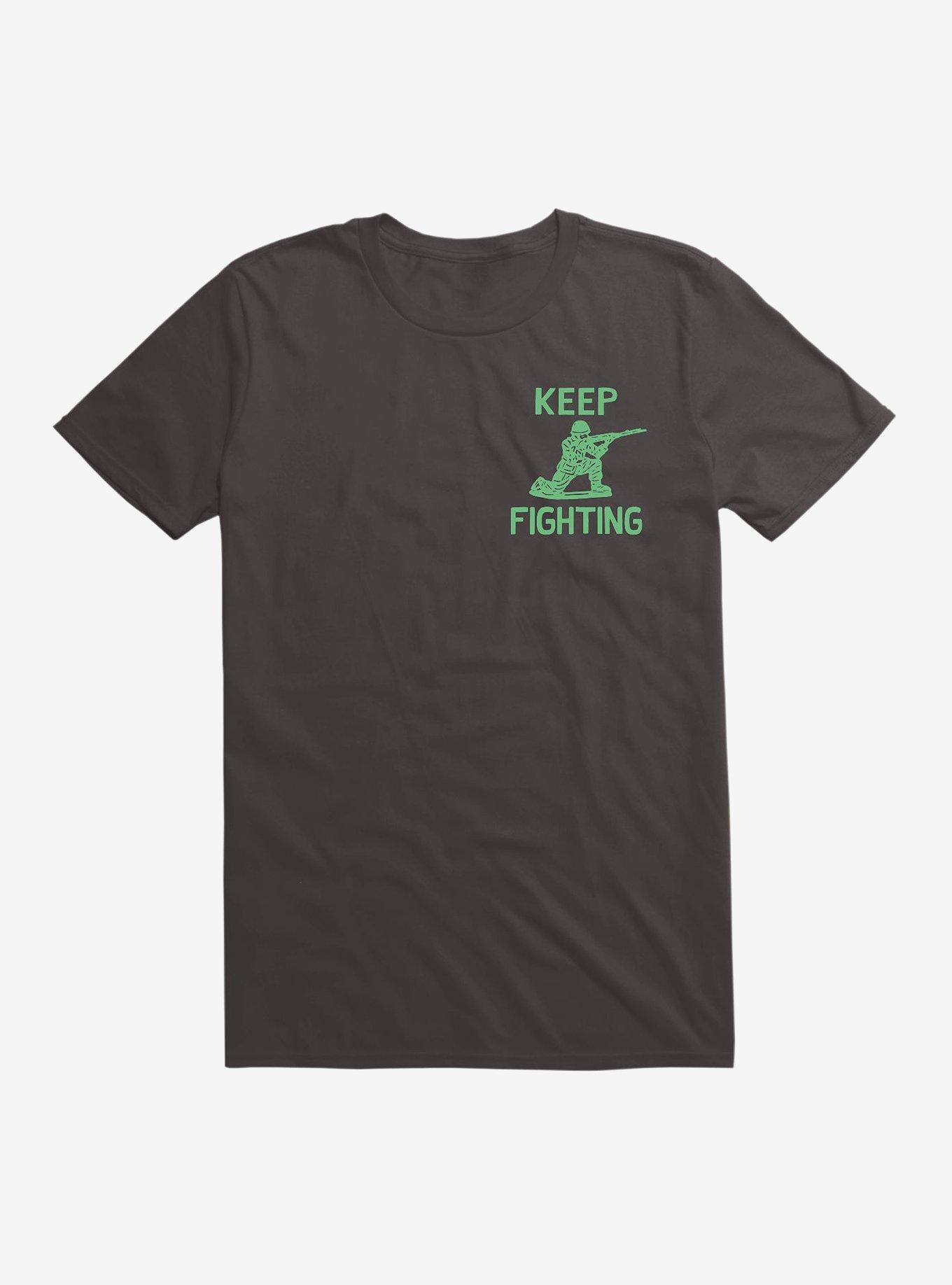 Keep Fighting T-Shirt, BLACK, hi-res