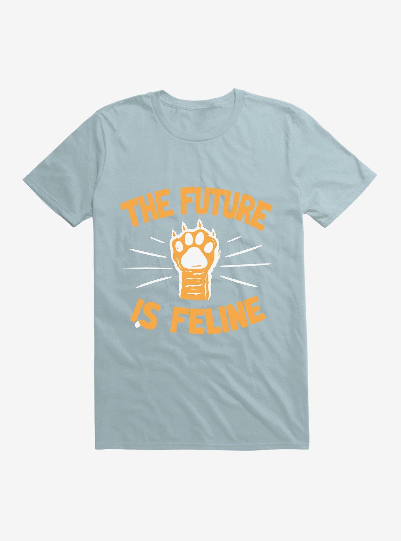 The Time Is Meow T-Shirt, LIGHT BLUE, hi-res