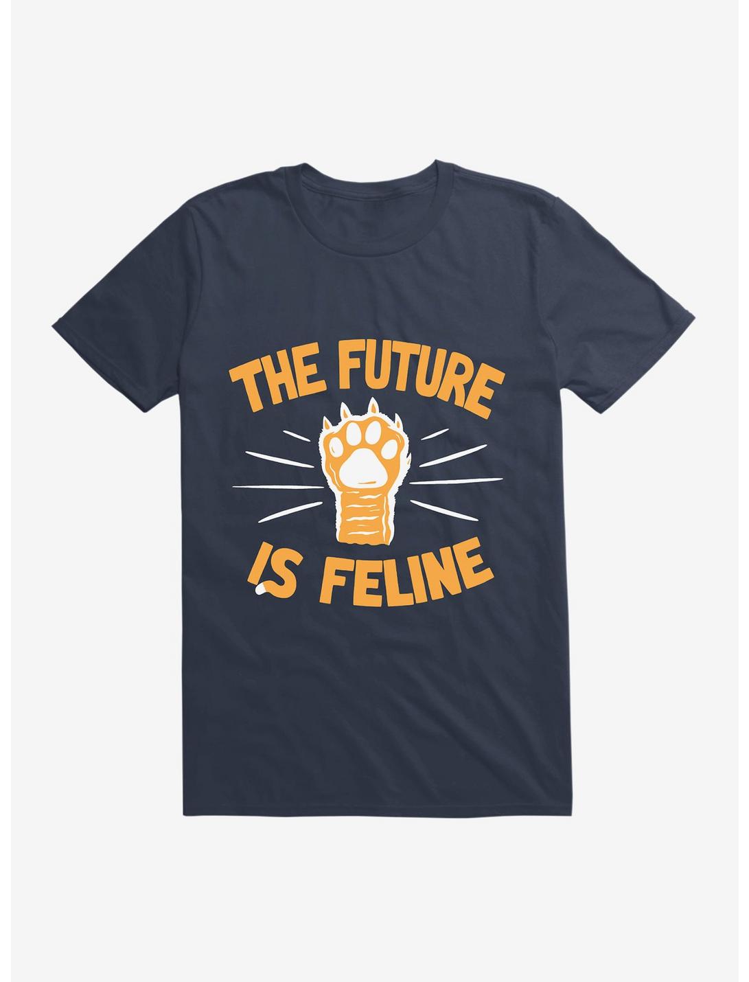 The Time Is Meow T-Shirt, NAVY, hi-res