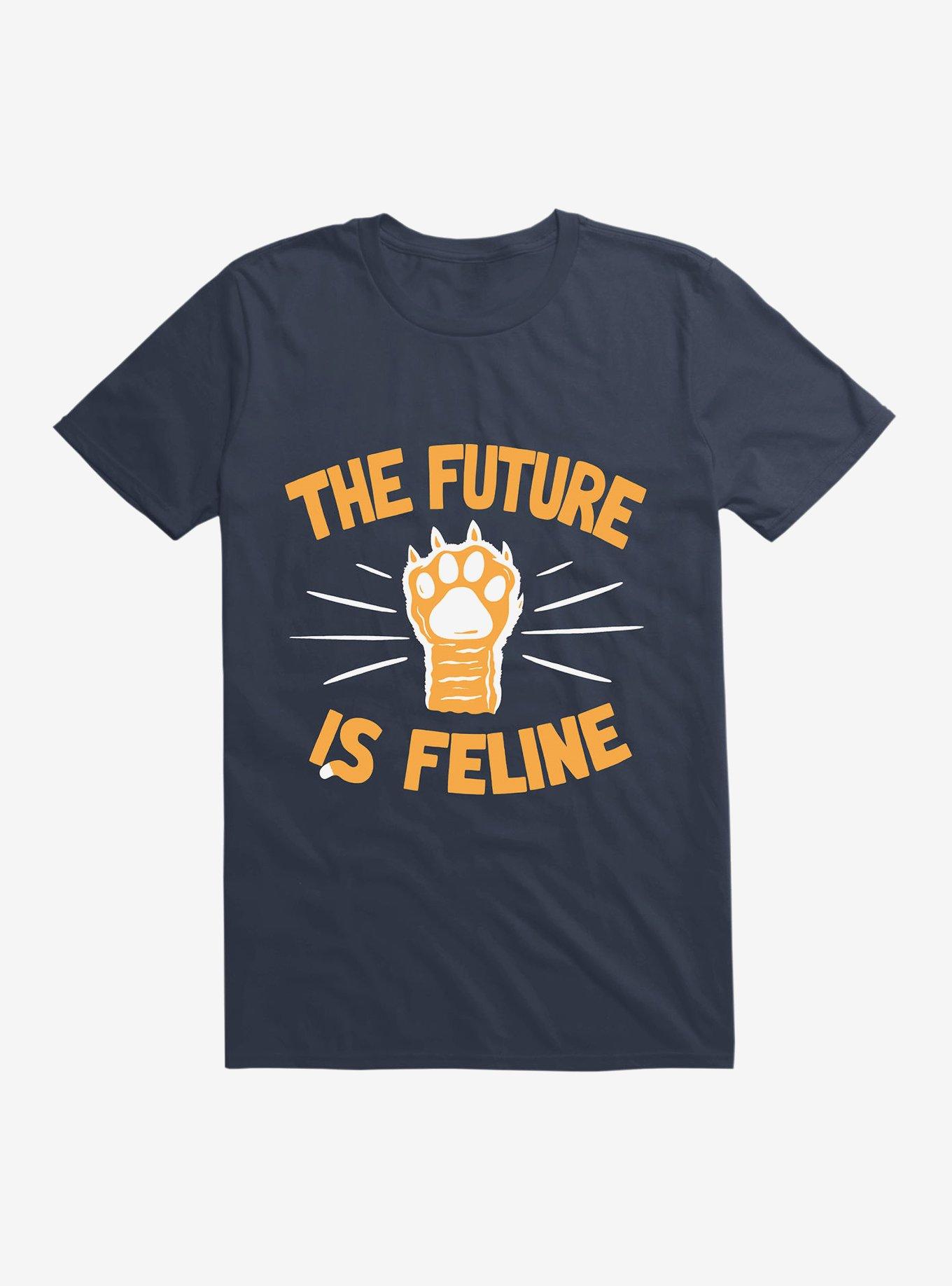 The Time Is Meow T-Shirt, NAVY, hi-res