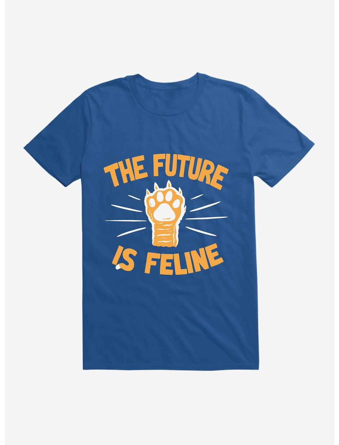 The Time Is Meow T-Shirt, ROYAL, hi-res