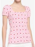 Her Universe Disney Minnie Mouse Strawberry Gingham Top, MULTI, hi-res
