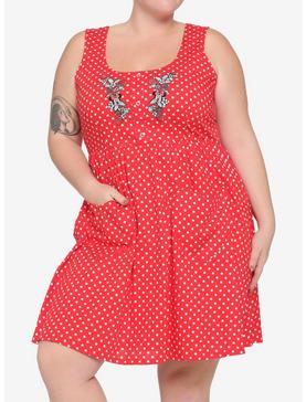 Her Universe Disney Minnie Mouse Polka Dots Babydoll Dress Plus Size, , hi-res