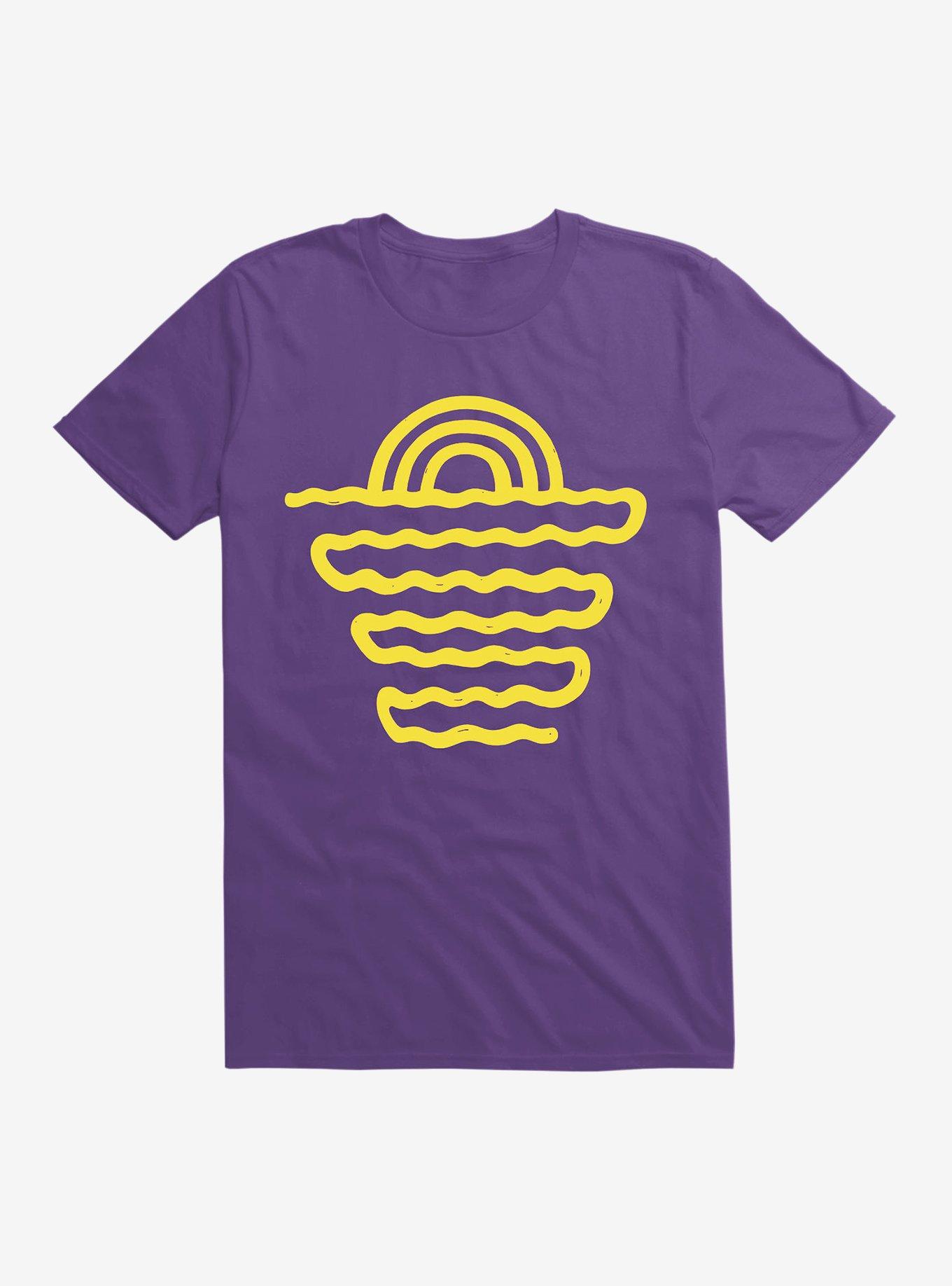 Coast Line T-Shirt, PURPLE, hi-res