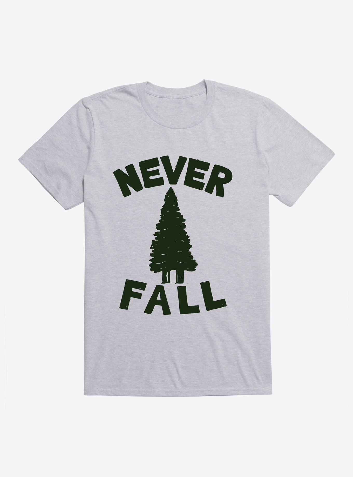 Never Fall T-Shirt, HEATHER GREY, hi-res